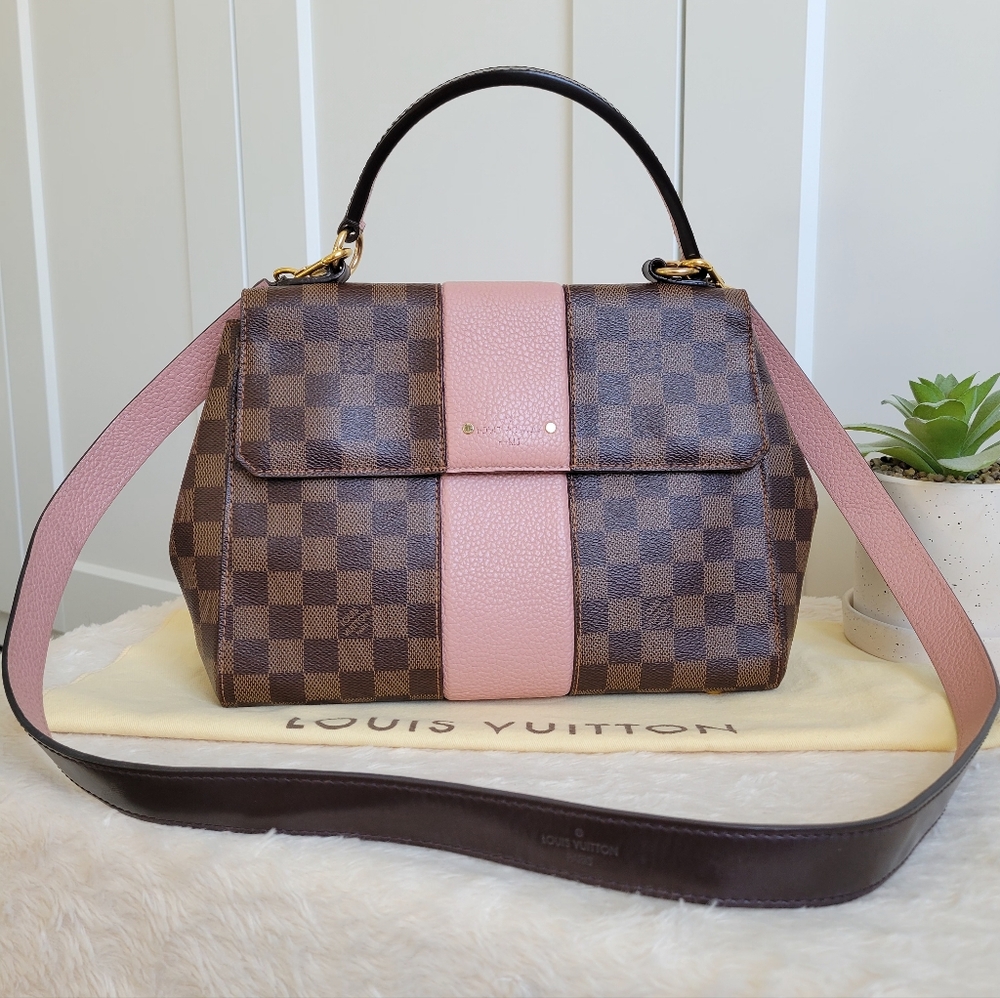 💕Louis Vuitton Satchel Crossbody - Bond Street MM Damier Ebene Rose Ballerine